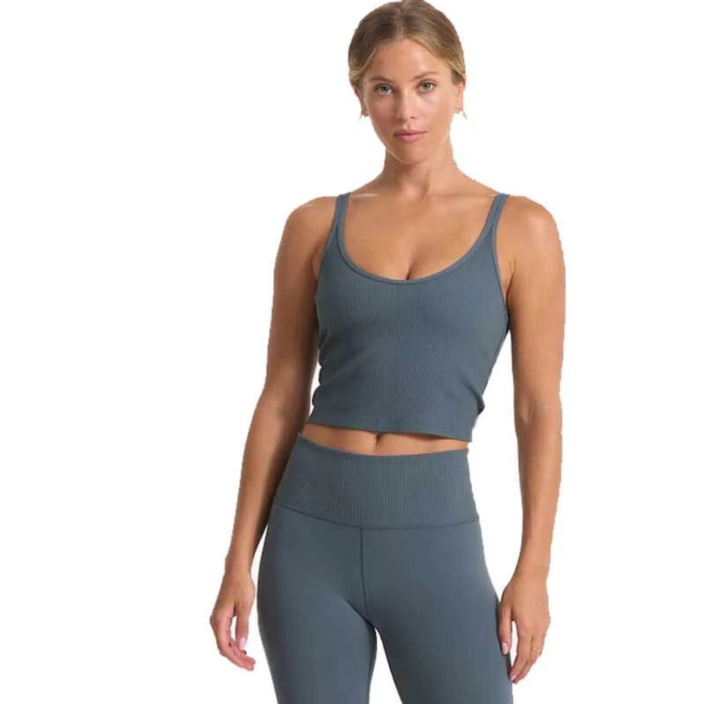 Set of 2! Vuori Rib Crop Tank M - Picture 2 of 7